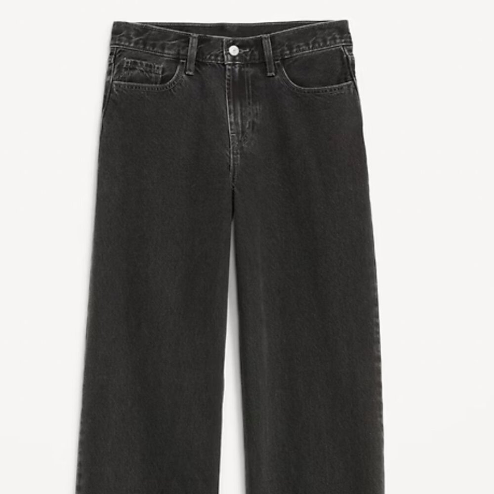 Old Navy NWT High Rise WOW wide leg jeans in color LICORICE! Size 20 Plus!